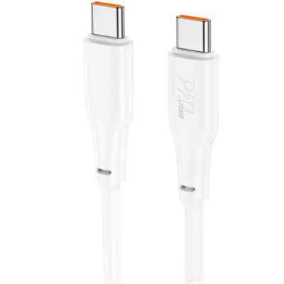 Дата кабель USB-C to USB-C 1.0m 100W TPE X93 white HOCO (6931474790712) Винница
