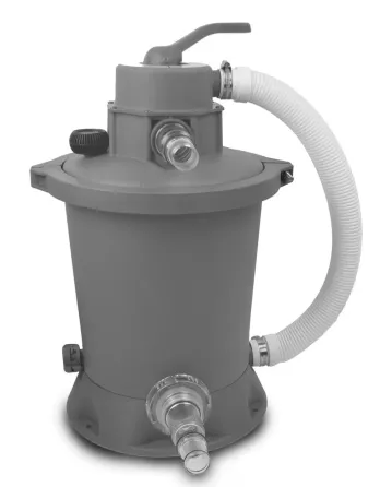 Басейн EXIT з куполом 427х122 см (пісочний фільтр) у кольорі black skin з тепловим насосом Київ