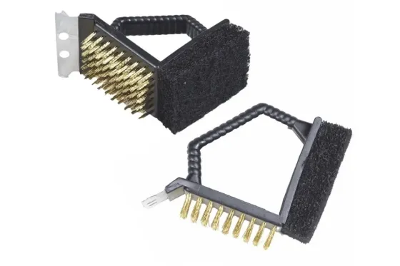 Щетка для чистки барбекю CD-15A с пластиковой ручкой Коломия