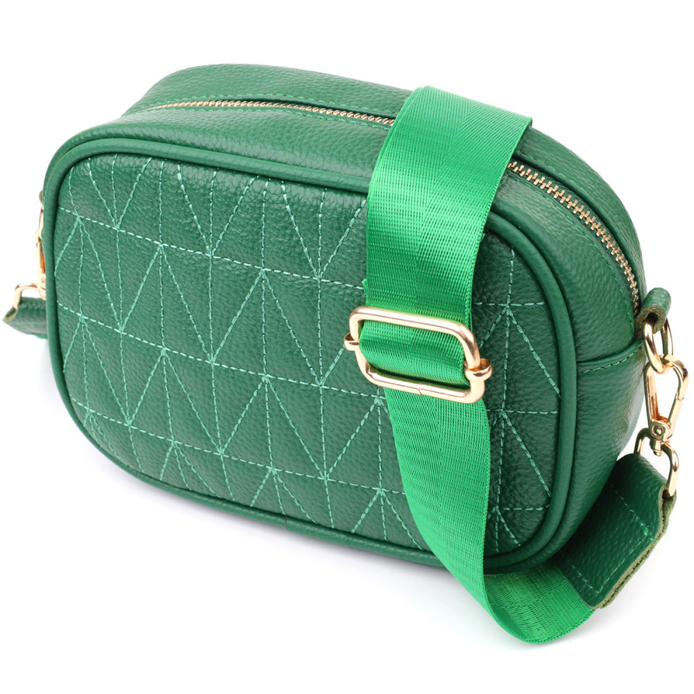 Интересная сумка для женщин из натуральной кожи Vintage 22900 Зеленый Киев - изображение 1