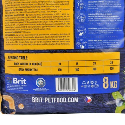 Сухий корм Brit Premium Dog Adult M для дорослих собак середніх порід, з куркою, 8 кг Київ - фото 4