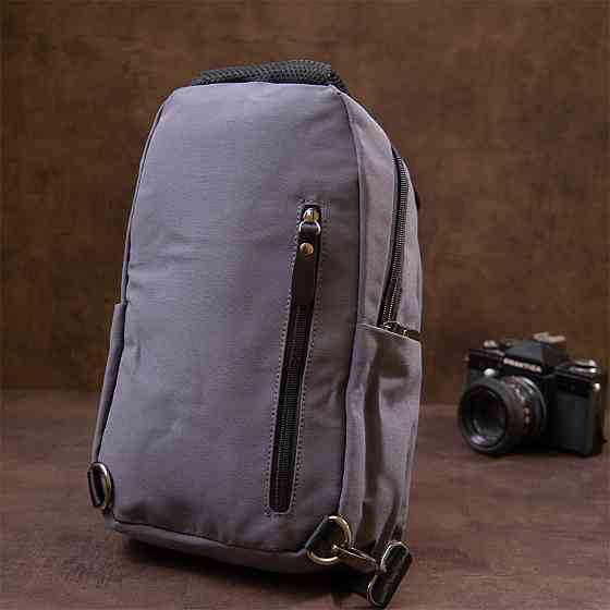 Сумка через плече нейлон Vintage 20630 Сіра Київ