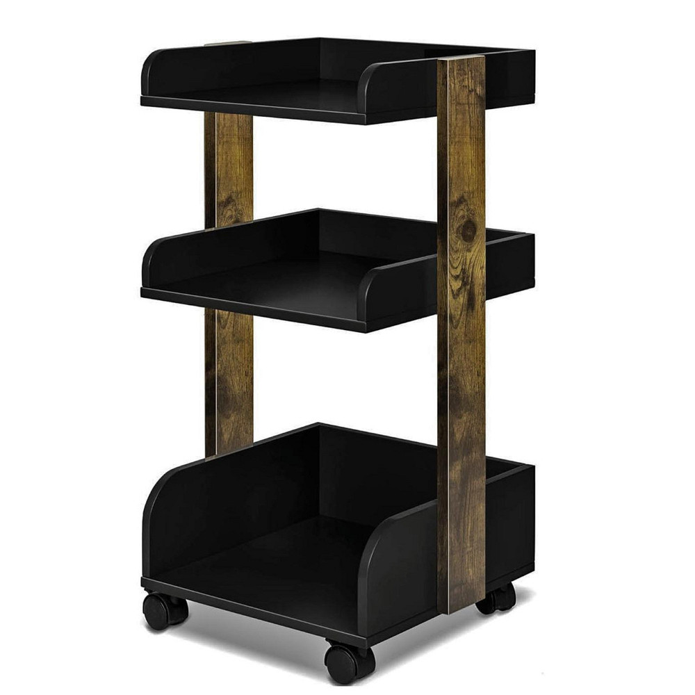 Етажерка для ванної на коліщатах "Окулурі" кортадо-венге Миколаїв - фото 1