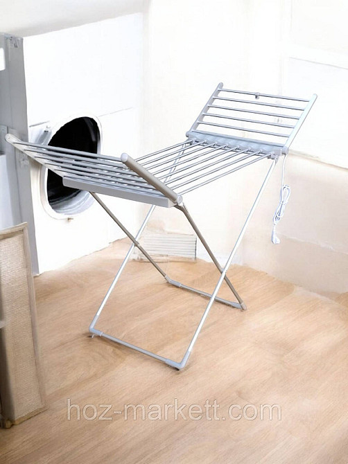 Сушилка электрическая напольная алюминиевая с подогревом дополнительных секций IDRY Харьков - изображение 3