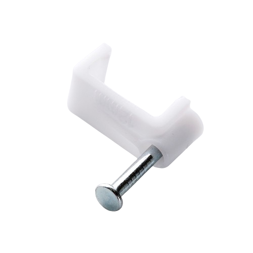 Кабельна кліпса 10*7мм плоска 100шт/уп APRO Житомир