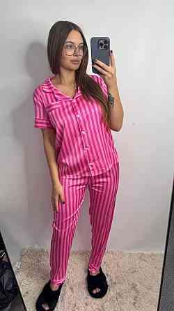 Жіноча піжама сатин Малиновий M-L Харків