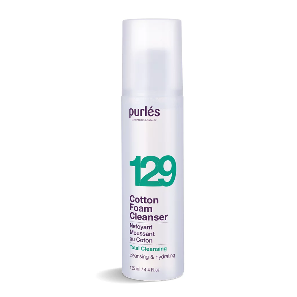 М'яка очисна пінка-мус Purles Cotton Foam Cleanser, 125 мл Дніпро - фото 1