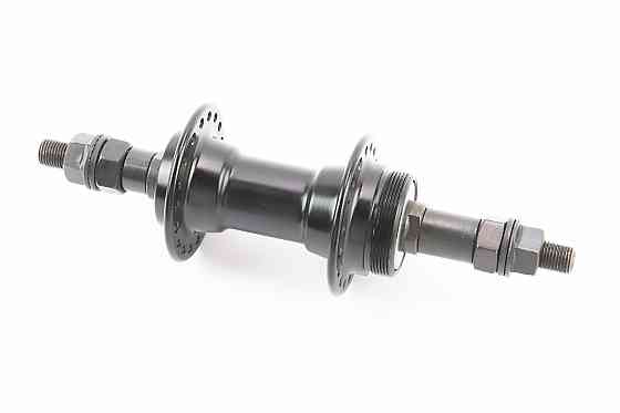 Втулка задня MTB алюмінієва 14Gx36H під вільнобіг, V-brake, кріпл. гайка, чорна FB-A201 Київ