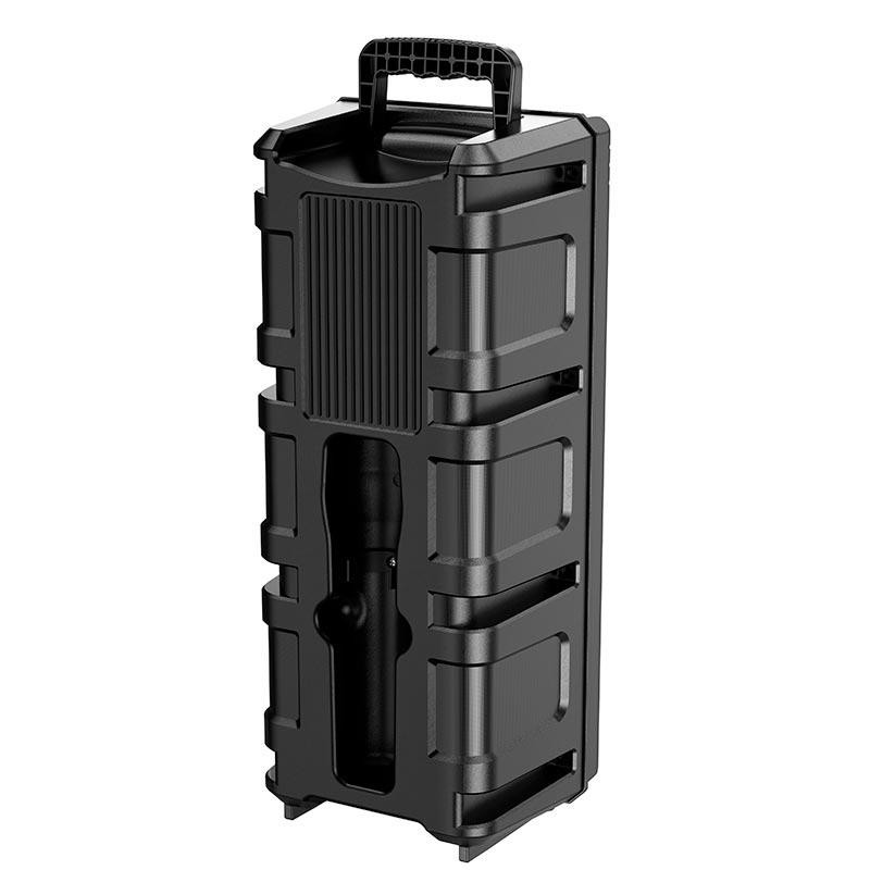 Bluetooth колонка портативна, караоке HOCO BS52, з мікрофоном і пультом ДК, чорна Винница - изображение 4