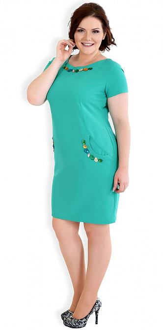 Красивое красное платье большого размера (48) Киев - изображение 3