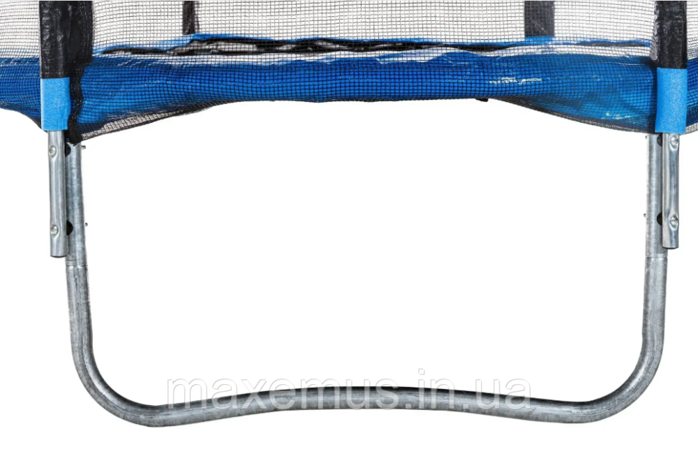 Батут Atleto 252 см (8 ft) с внешней сеткой и лестницей синий детский батут для дома Premium Мостиска - изображение 15