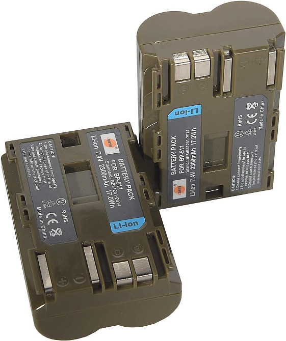 Акумулятор для фотокамер Canon DSTE BP511 2шт Луцьк - фото 2