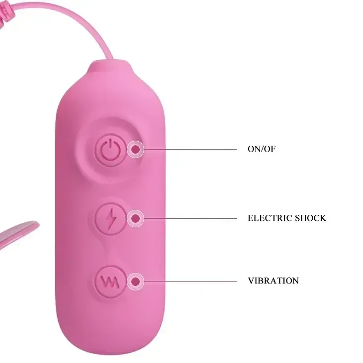 Віброзатискачі для сосків Pretty Love Nipple Clip з електростимуляцією, рожеві Sex Aura Київ - фото 8
