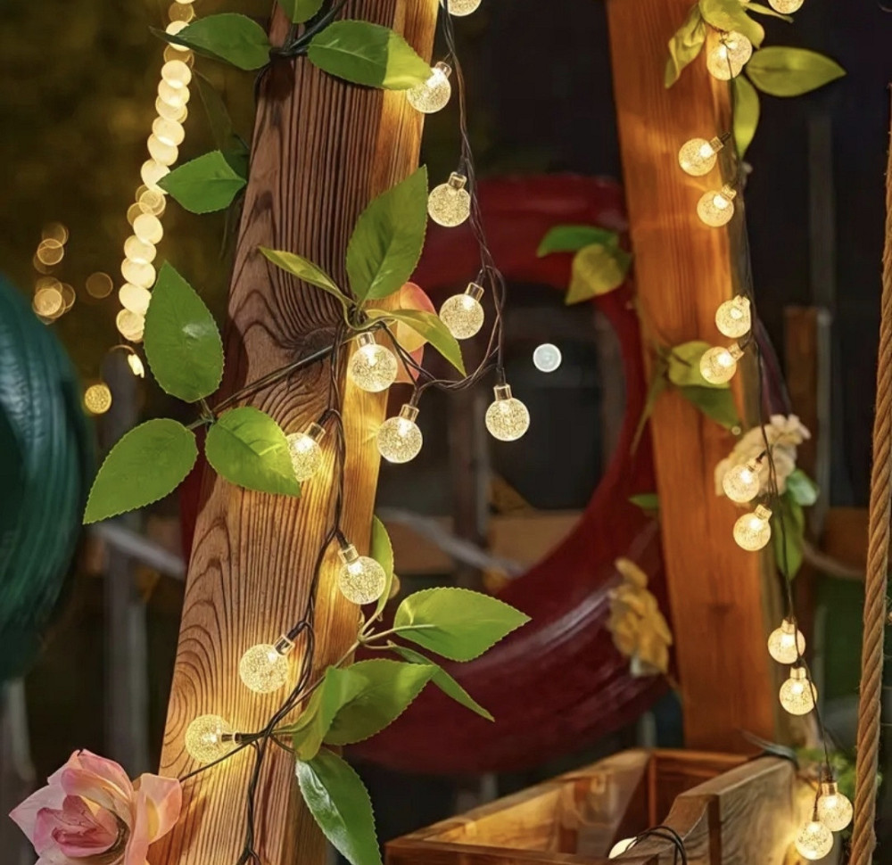 Вулична гірлянда на сонячній батареї з датчиком день/ніч 12 см 100 LED Смела - изображение 3