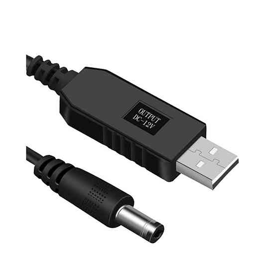 Кабель перетворювач для живлення модему роутеру від павербанку USB-DC 5v-12v USBDC512 Одеса