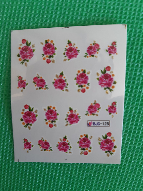 На ногти наклейки - размер стикера 6*5см, инструкция по применению есть в описании товара Киев - изображение 1