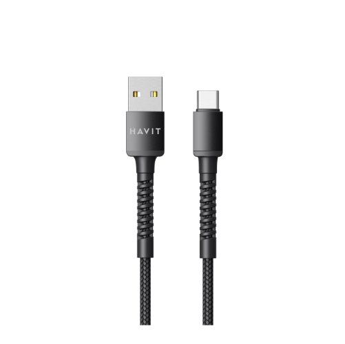 Кабель USB Type-C Havit HV-CB6197 2,1А 1м чорний Житомир