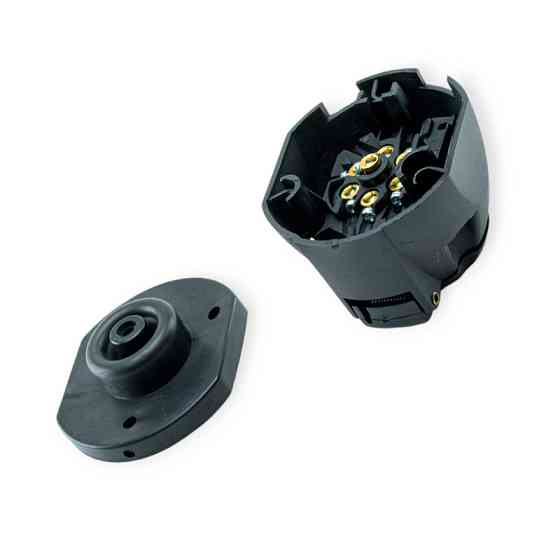 Фишка прицепа пластмасс 12в (мама) new +пыльник Мукачево