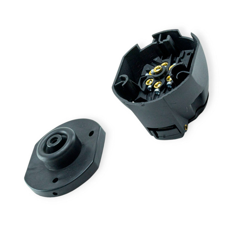 Фишка прицепа пластмасс 12в (мама) new +пыльник Мукачево - изображение 1