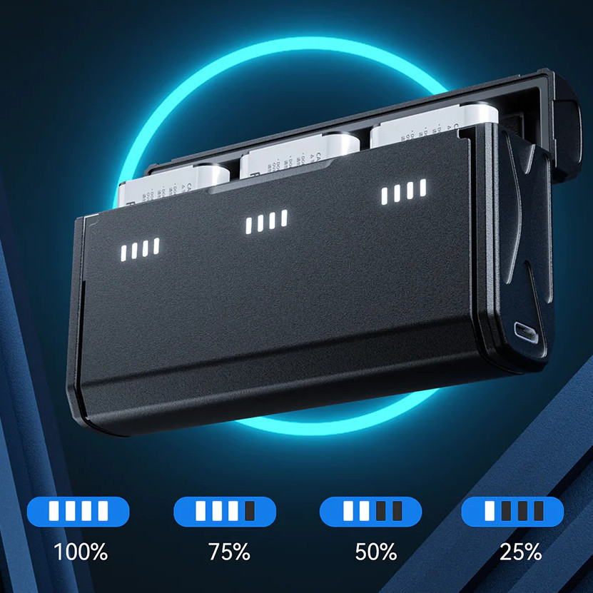 Зарядка Sony NP-BX1 на три слоти Telesin CMR-002 Київ - фото 4