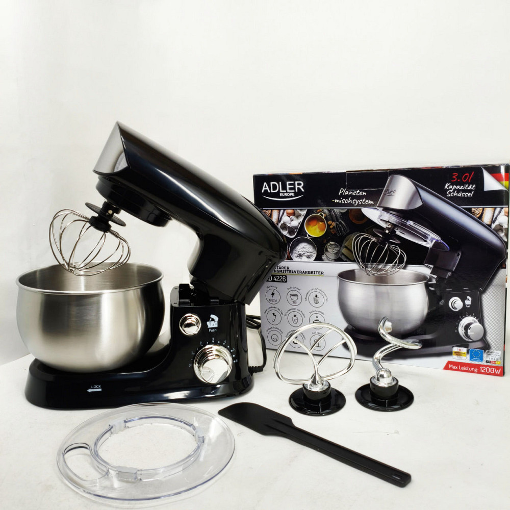 Міцний міксер, Електричний стаціонарний міксер, Кухонний тістомісильник з насадками DR-30 Львів - фото 8
