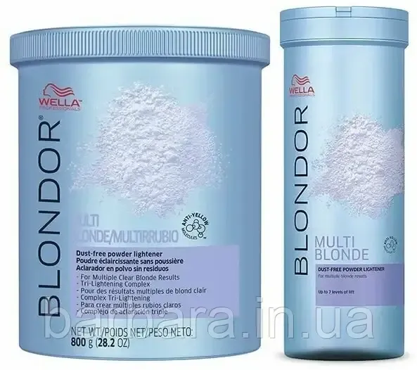Освітлююча пудра Wella Blondor Multi Blonde Мультиблонд 7 рівнів  (800g) Київ - фото 18