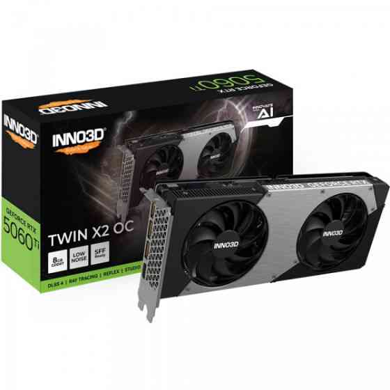 GeForce RTX5060 Ti Inno3D TWIN X2 OC, 8GB GDDR7, 128bit, PCI Express 5.0 Київ