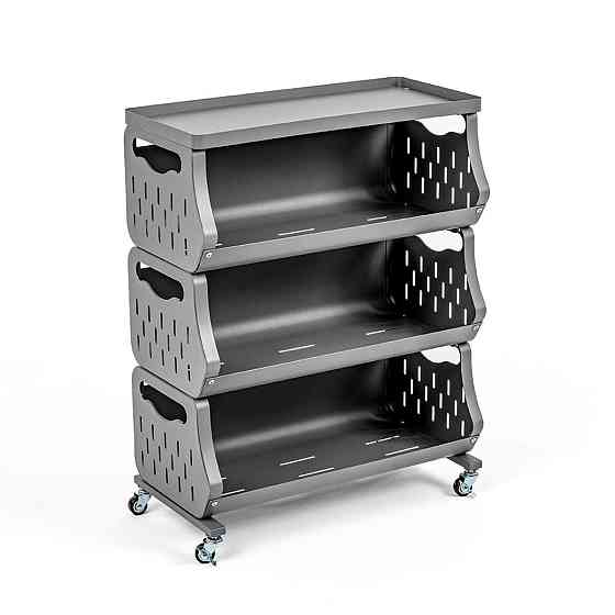 Стеллаж универсальный для хранения трехъярусный 60х30х77см SW-00002259 Днепр