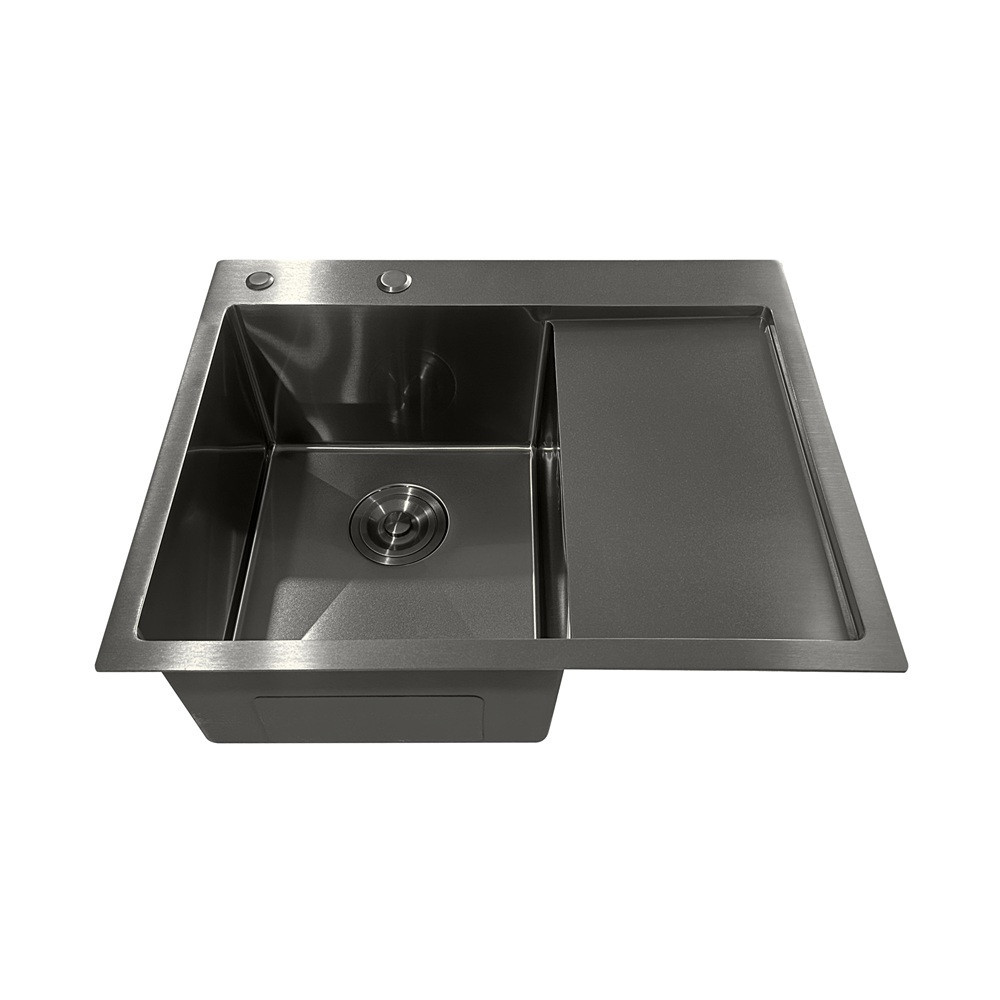 Мийка з нержавіючої сталі Mixxus MH6350L Nano-Black графіт 3.0/0.8 Харків - фото 4