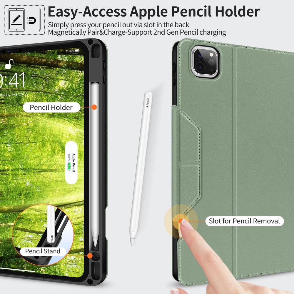 Защитный чехол-книжка Holimet для iPad Air 5 2022/Air 4 2020 10.9/iPad 4-го поколения 10.9/iPad Pro 11 2018 Днепр - изображение 8