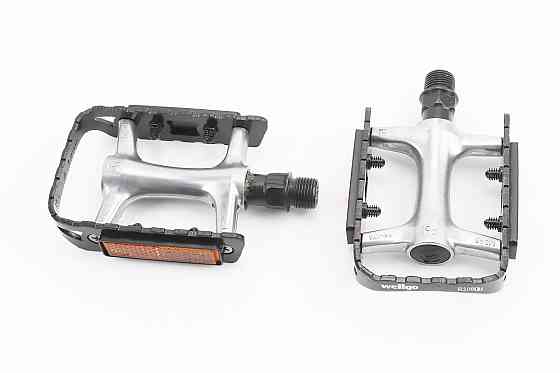 Педалі ROAD 9/16" (102x77x22mm) алюмінієві, сріблясто-чорні R200DU Київ