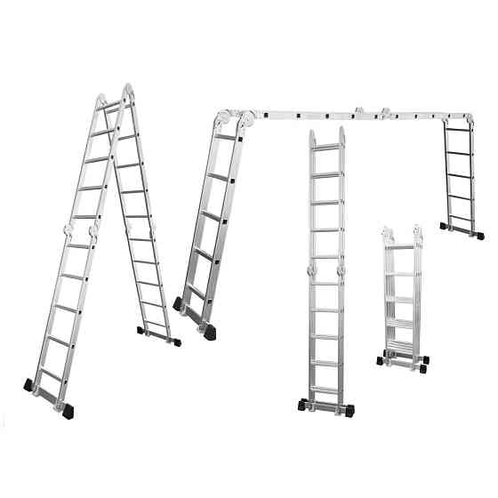 Драбина багатоцільова алюмінієва 4×5 щаблів 5.80 м FLORA (5031344) Київ