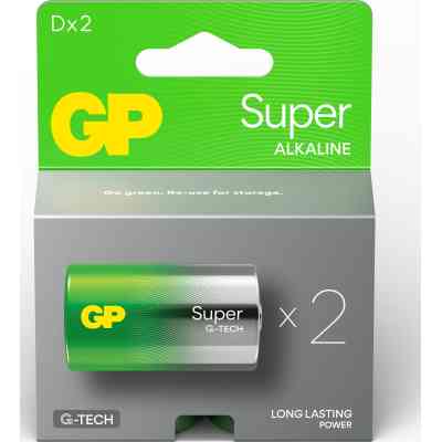 Батарейка Gp D Super Alkaline LR20 * 2 (13A21-SB2 / 4891199220142) Винница