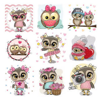 Термонаклейка для одягу Сови Київ - фото 1