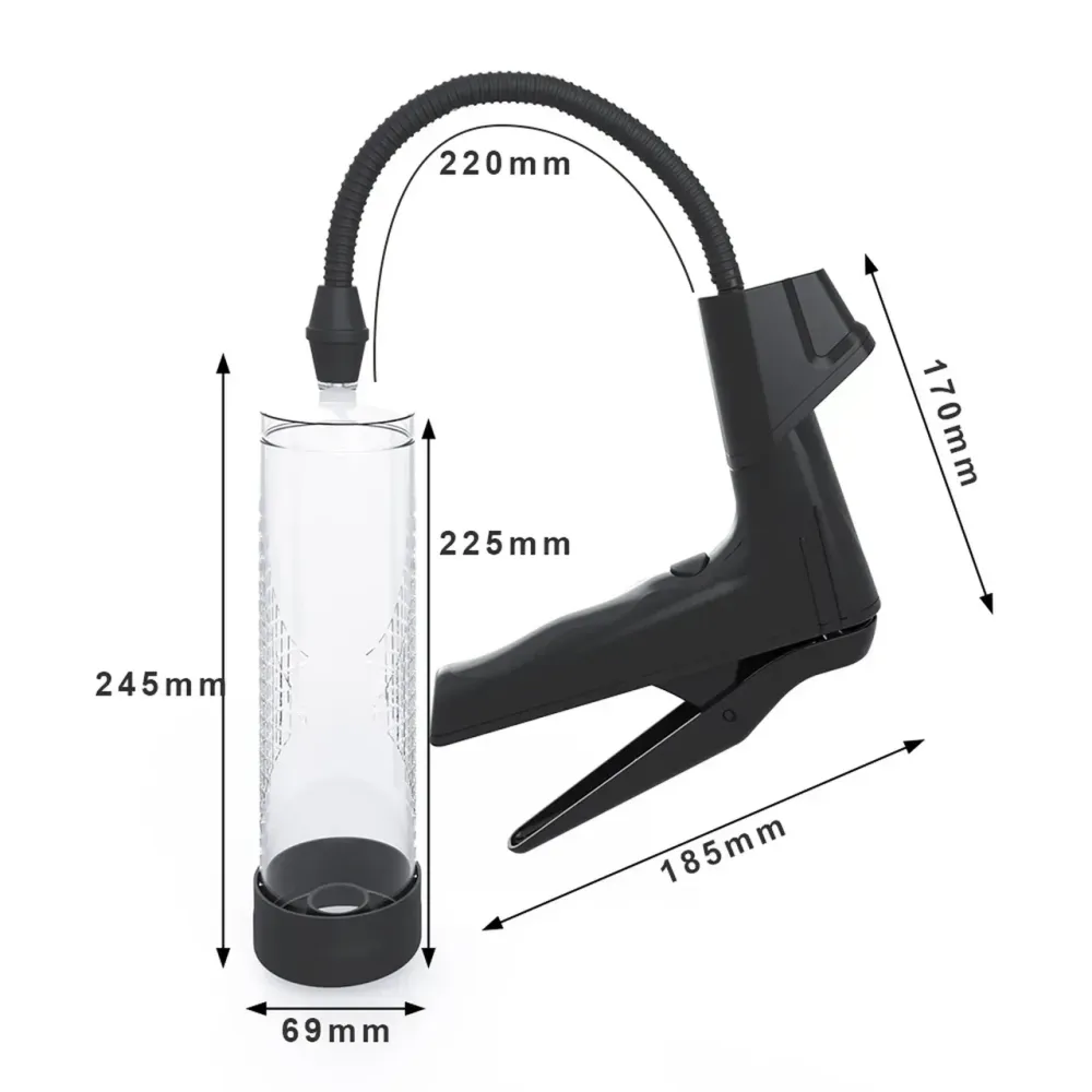 УЦЕНКА!!! - Вакуумная помпа с манометром CANWIN Men Air Gun Penis Pump - P398 Sex Aura Киев - изображение 8