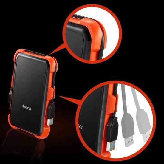 Зовнішній жорсткий диск PHD External 2.5'' Apacer USB 3.1 AC630 1TB Orange (color box) Київ