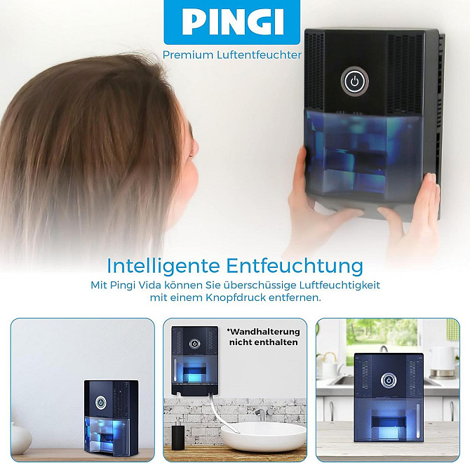 Электрический осушитель воздуха PINGI Vida 1S энергосберегающий портативный светодиодная подсветка из Германии Днепр - изображение 3