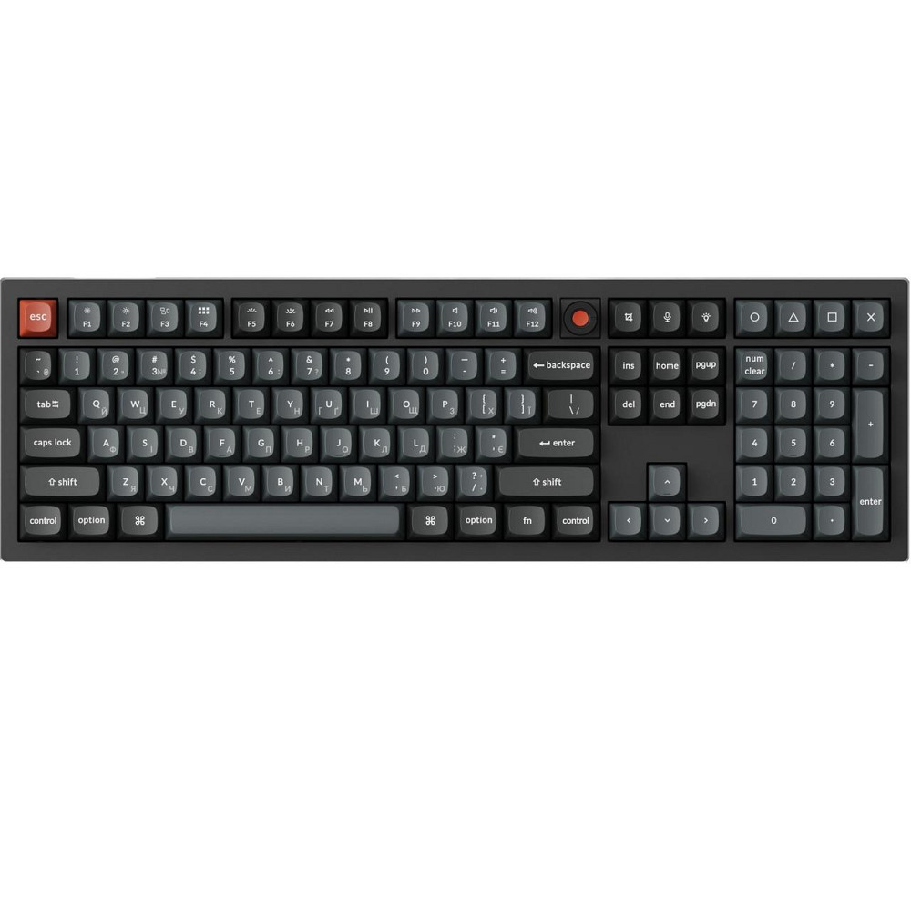 Клавіатура Keychron V6 8K Keychron Super Red Switch Black RGB (V6W-D1-UA) ( 23988 ) Харьков - изображение 1