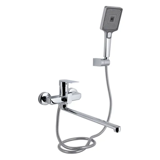 Змішувач для ванни з душовим гарнітуром Qtap Aries QTARI2601CRM45558 Chrome Київ