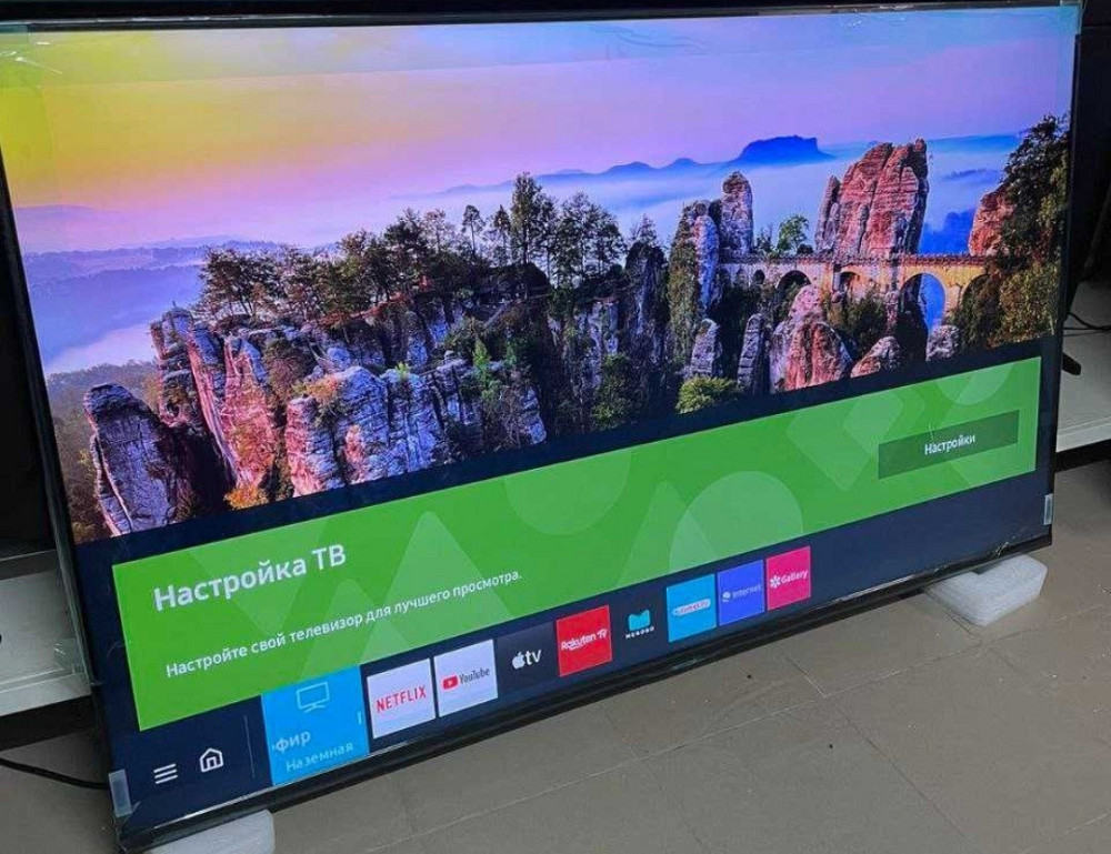 Телевизор Безрамный: 55Дюйма, UHD4K, Smart Украинский, Samsung 55