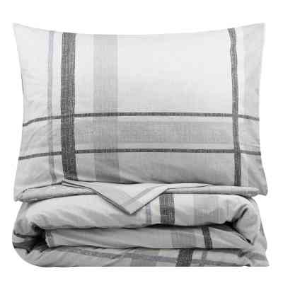 Постельное белье Ardesto Gloria сатин клетка, тауп полуторный евро 160х220 (ART1622CG) Винница