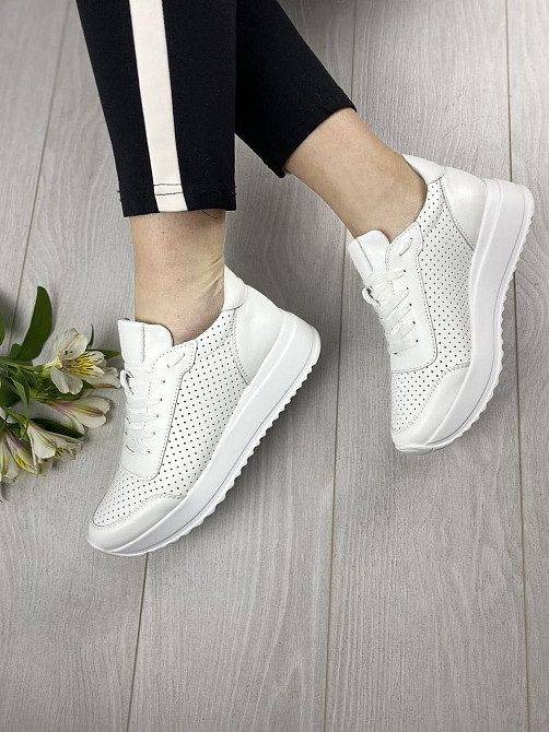 EMELI Кросівки жіночі EMELI 915/3 ST білі (весна-осінь, шкіра натуральна) (2685) лише 39р. Коломия - фото 5