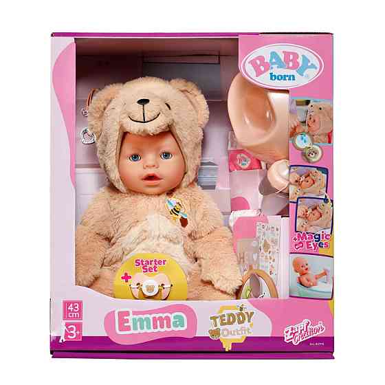 Лялька Baby Born – Емма у костюмі ведмедика Дніпро