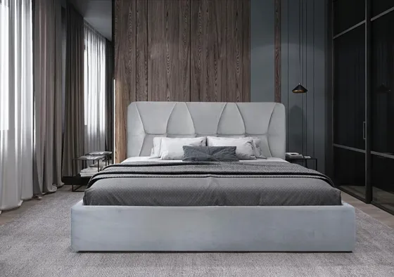 Кровать Galant Comfort 90 х 190 см Allure С подъемным механизмом и нишей для белья Серый Киев