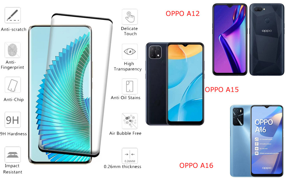 Защитное стекло HyperGlass Pro для OPPO A12, OPPO A15, OPPO A16 – максимальная чувствительность и защита Киев - изображение 2