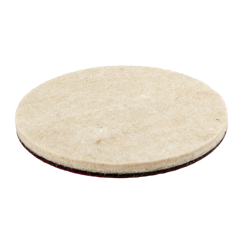 Круг полірувальний MASTERTOOL на липучці з натуральної повсті м'який вологостійкий 6 мм Ø 150 мм набір 5 шт 08-9715 Коломия - фото 1