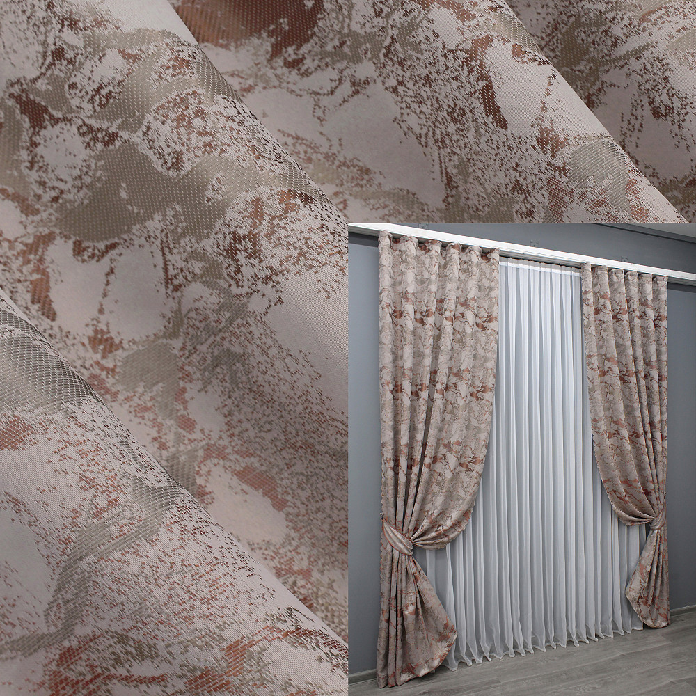 Шторная ткань жаккард 