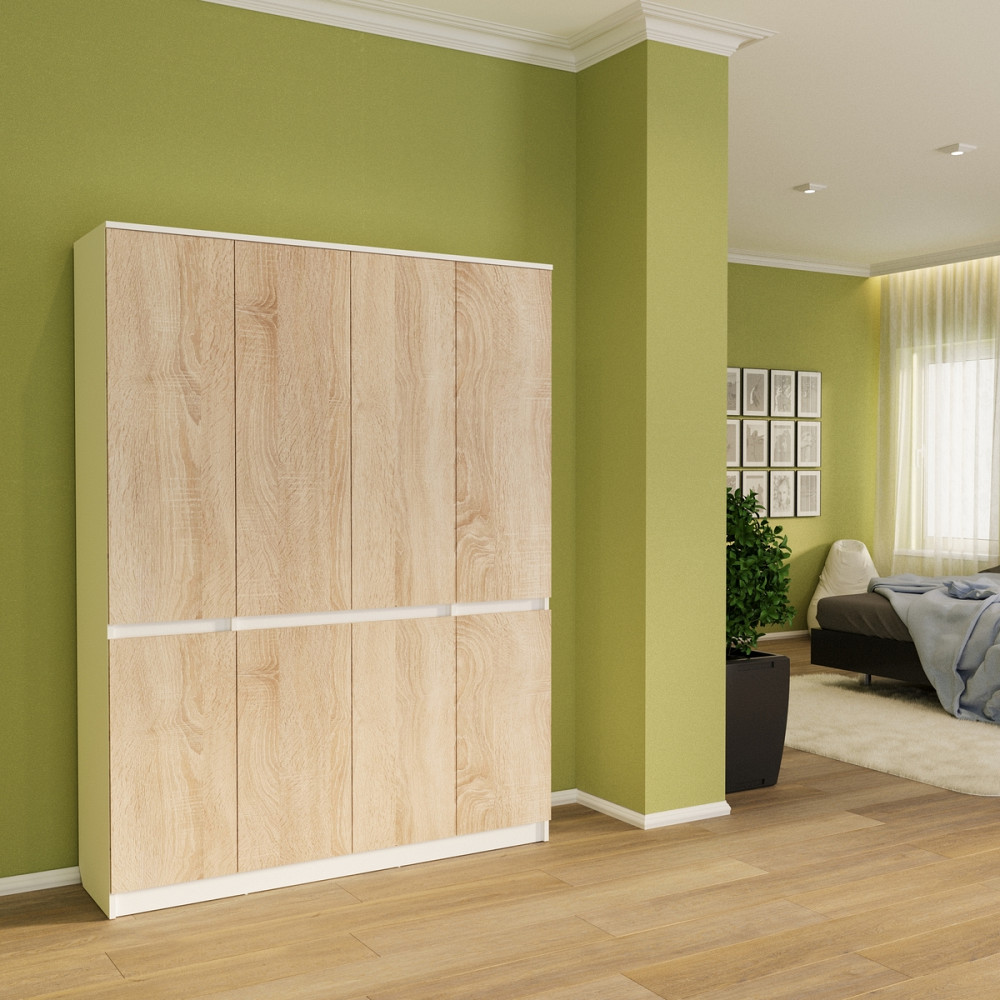 Розпашна шафа Смузі 25 1400 білий/сонома Киев - изображение 1