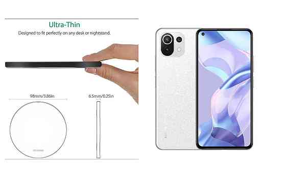 Бездротовий зарядний пристрій Copper до 30W для Samsung Galaxy Note 20, Galaxy Note 20 Ultra, USB-C, LED Київ