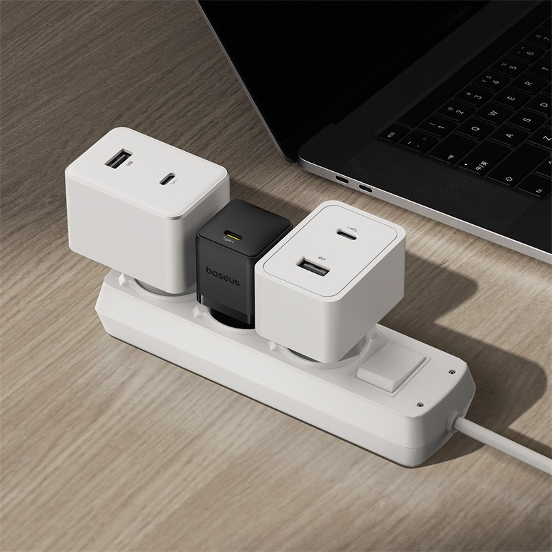 Мережевий зарядний пристрій Baseus Palm Fast Charger 1C 20W EU Cluster Black Одеса - фото 8